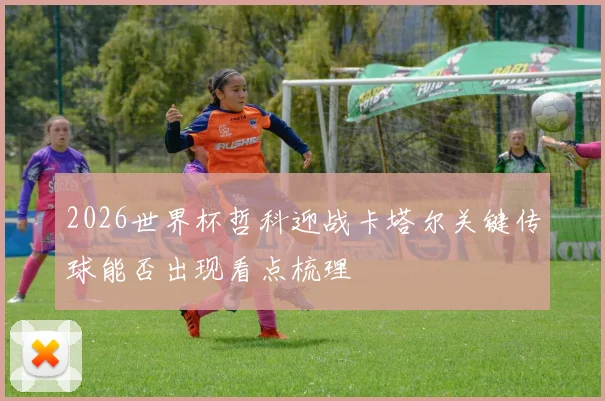 2026世界杯哲科迎战卡塔尔关键传球能否出现看点梳理